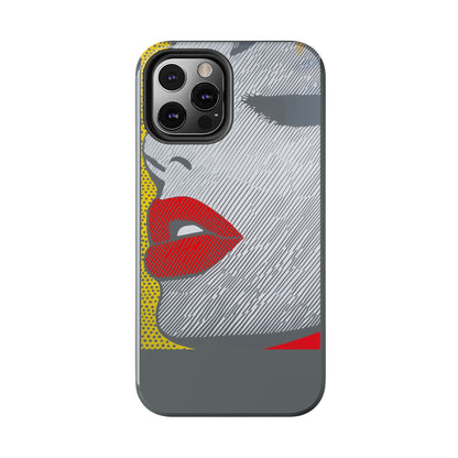 Tough Phone Cases Pop Art Modern Edge 01 Gray