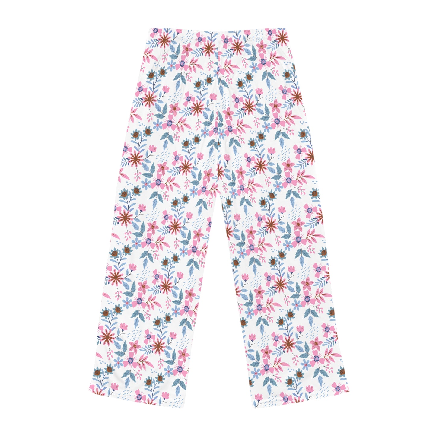 Women's Pajama Pants - Floral - White