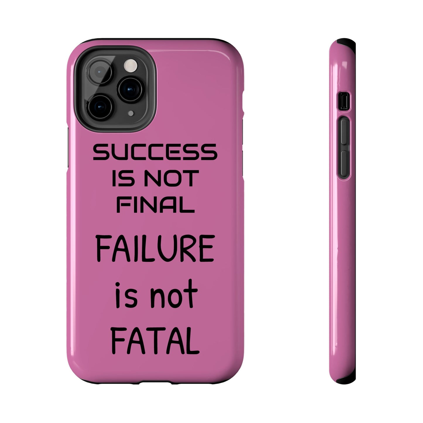 Tough Phone Cases,  Just Saying Pink 01 Custom Design Fun Unique Cover, a Gift for Tech Lover