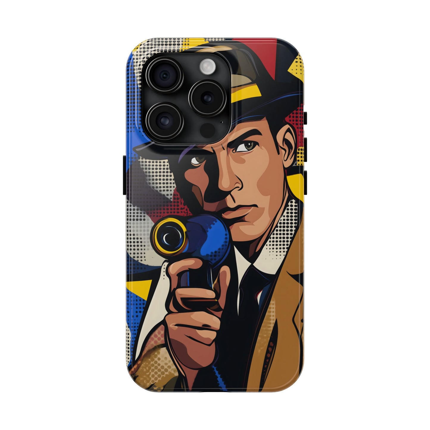 Tough Phone Cases Pop Art Modern Edge Guy Noir 01