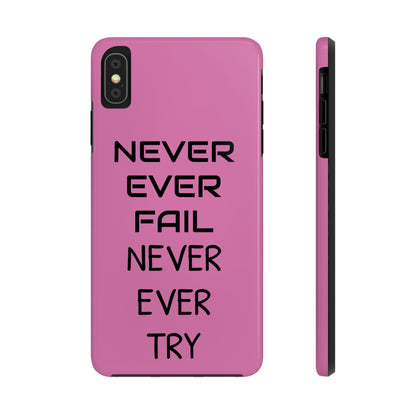 Tough Phone Cases, Just Saying Pink 05 Custom Design Fun Unique Cover, a Gift for Tech Lover