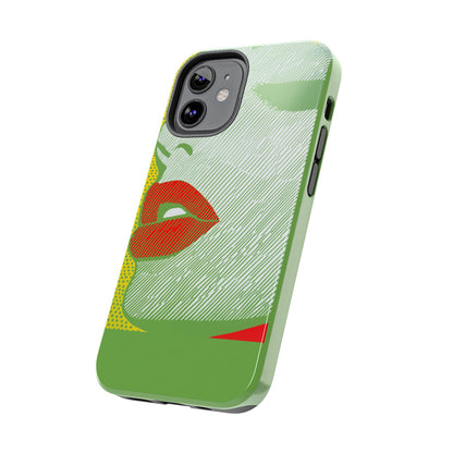 Tough Phone Cases Pop Art Modern Edge 01 Green