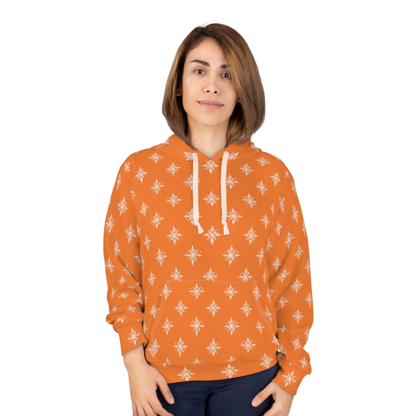 Unisex Pullover Hoodie Geometric Snowflake 002 Custa