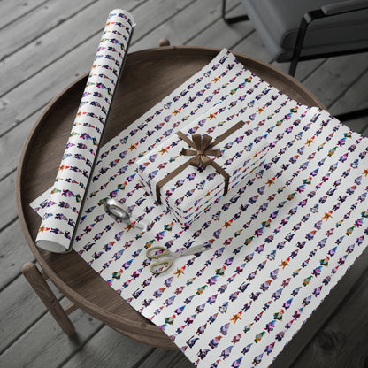 White-Gnome  Wrapping Papers