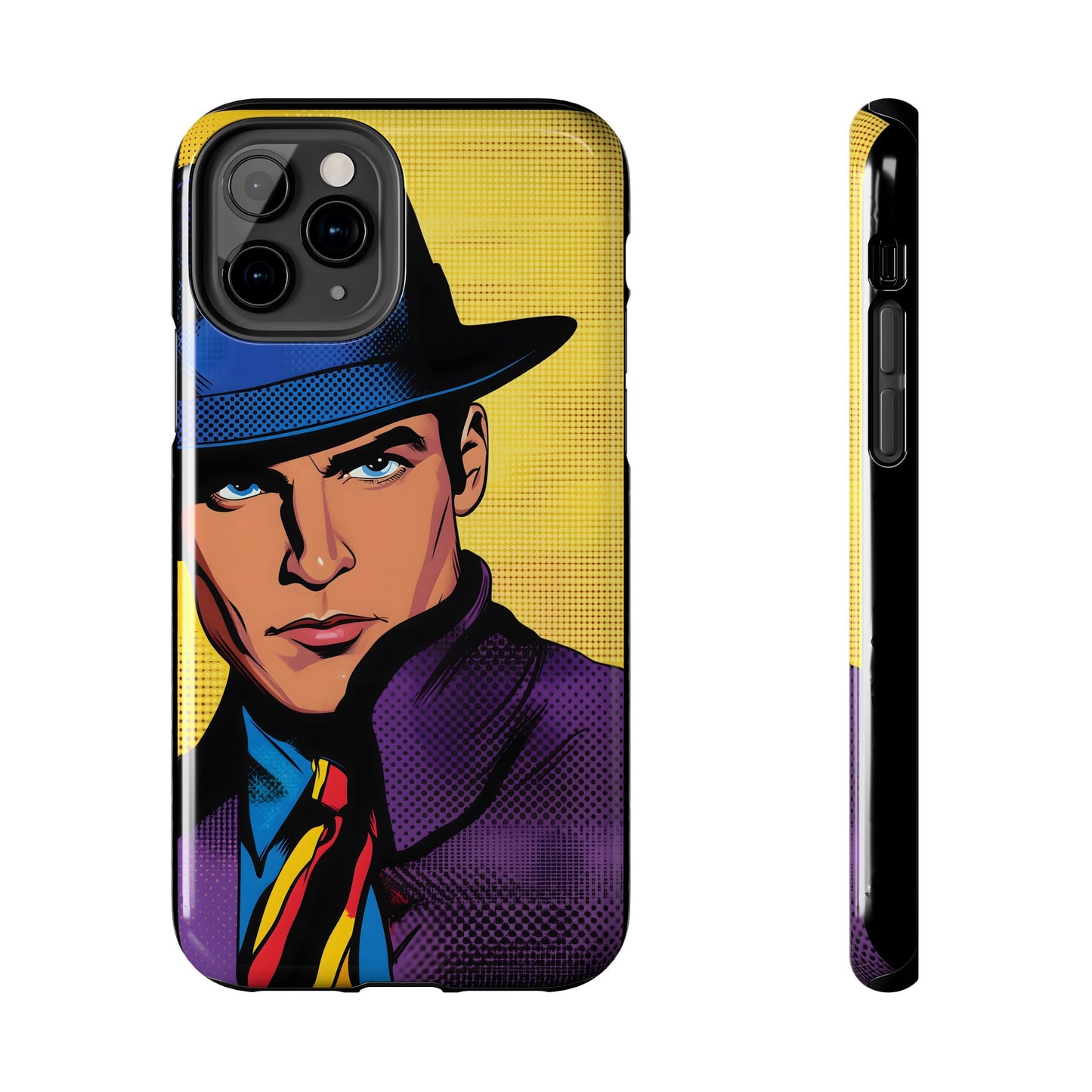 Tough Phone Cases Pop Art Modern Edge Guy Noir 04