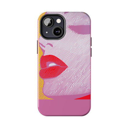 Tough Phone Cases Pop Art Modern Edge 01 Pink