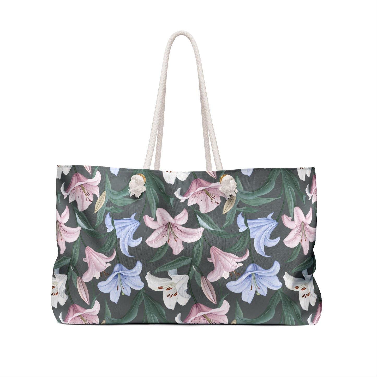 Weekender Bag - Flower Floret - Grey