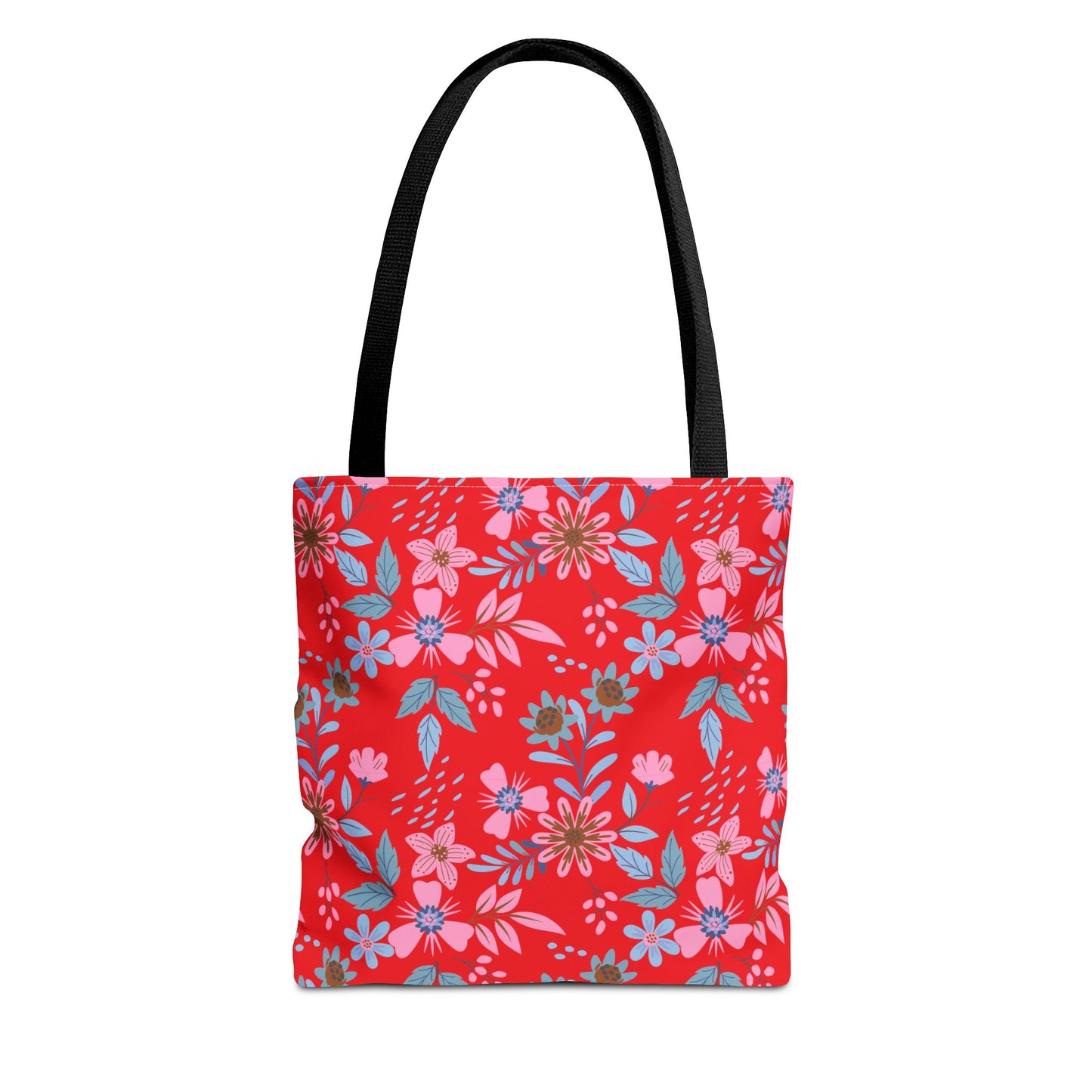 Tote Bag - Floral - Red