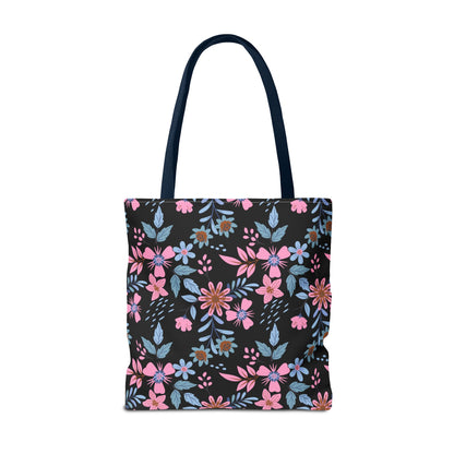 Tote Bag - Floral - Black