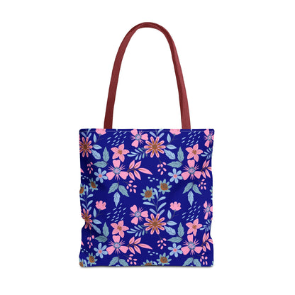 Tote Bag - Floral - Navy