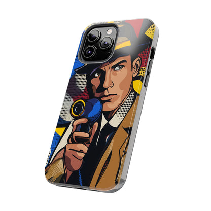 Tough Phone Cases Pop Art Modern Edge Guy Noir 01