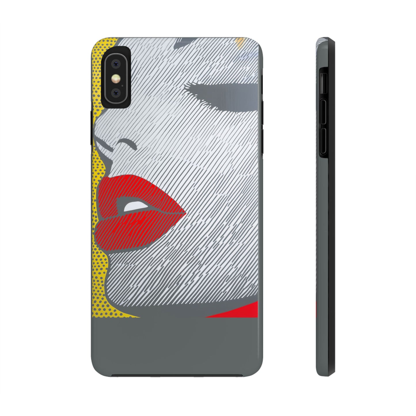 Tough Phone Cases Pop Art Modern Edge 01 Gray