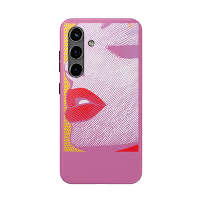 Tough Phone Cases Pop Art Modern Edge 01 Pink