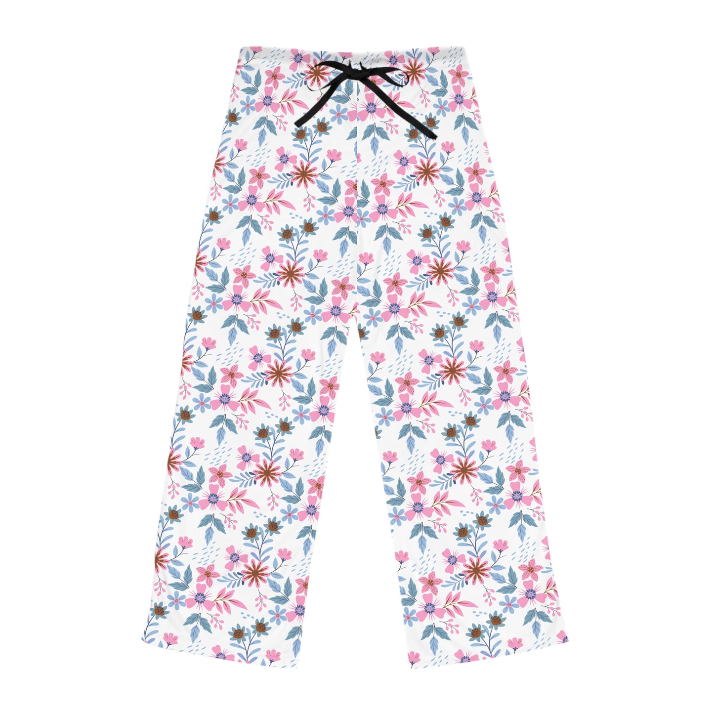 Women's Pajama Pants - Floral - White