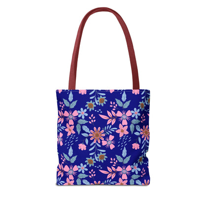 Tote Bag - Floral - Navy