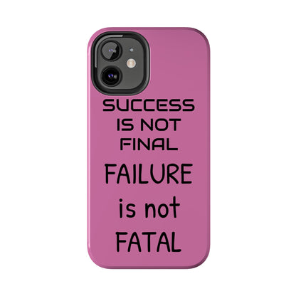 Tough Phone Cases,  Just Saying Pink 01 Custom Design Fun Unique Cover, a Gift for Tech Lover