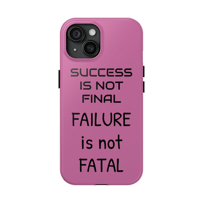 Tough Phone Cases,  Just Saying Pink 01 Custom Design Fun Unique Cover, a Gift for Tech Lover