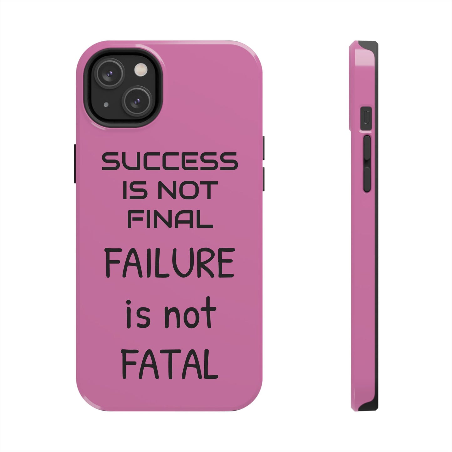 Tough Phone Cases,  Just Saying Pink 01 Custom Design Fun Unique Cover, a Gift for Tech Lover