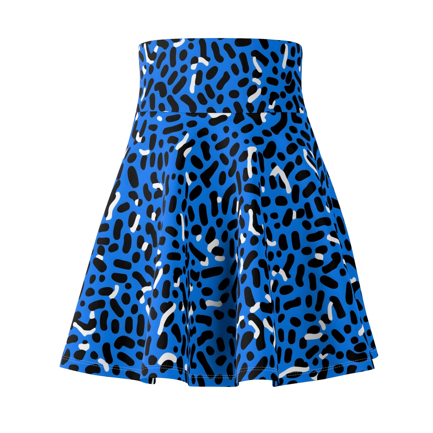 Women's Skater Skirt Memphis Blue 02