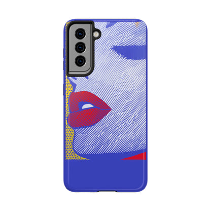 Tough Phone Cases Pop Art Modern Edge 01 Blue