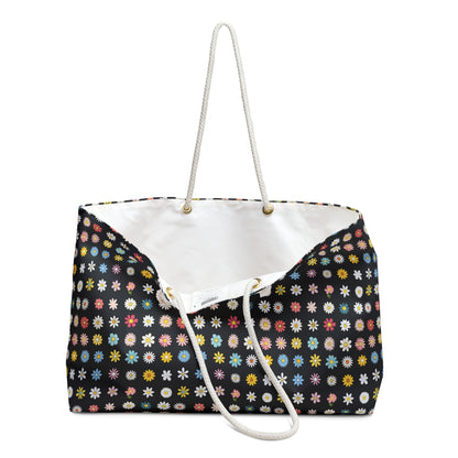 Weekender Bag - Daisys - Black