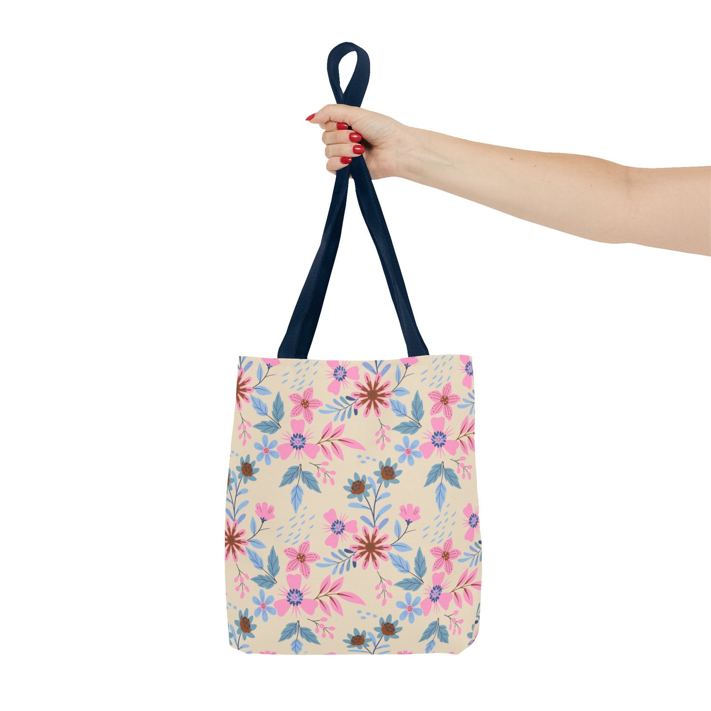 Tote Bag - Floral - Beige